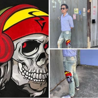 ปักอาร์มติดกางเกง